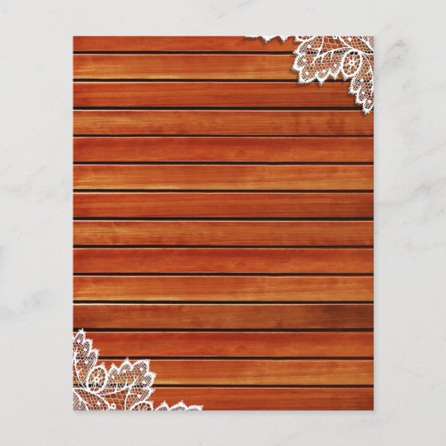 Papper för skrapbok för trägrain och vit Snöre (Framsida)