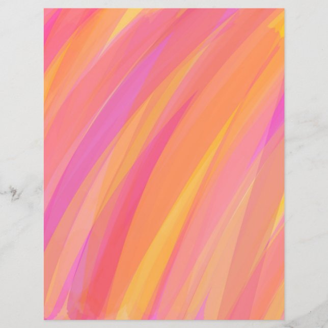 Papper för skrotning av rosa, Orange och Gult (Framsida)