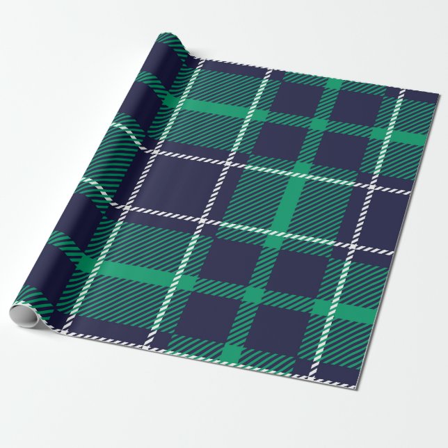 Papper för slagning av tartan presentpapper (Utrullad)