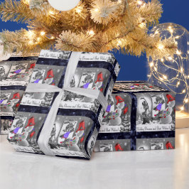 Papper för snögubbe-färgning presentpapper