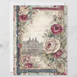 Papper för Snöre och London Decoupage Scrapbook