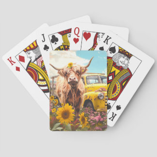 Papper för solblommor i högland casinokort