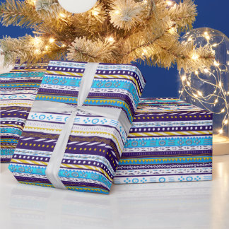 Papper för stamförpackning Mönster Mix Wrapping Presentpapper