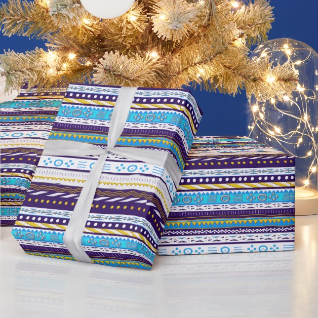 Papper för stamförpackning Mönster Mix Wrapping Presentpapper (Helgdagar)