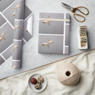 Papper för svan par Wrapping Presentpapper