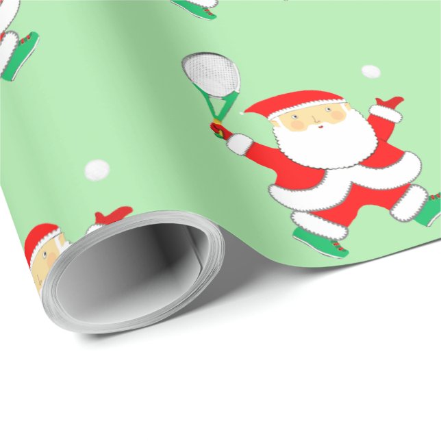 Papper för Tennis jul Wrapping Presentpapper (Rullad Hörn)