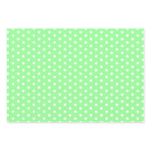Papper för tidslös Mint White Polka Dot Gift Wrapp