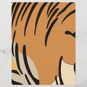 Papper för Tiger Inspired Animal Print Scrapbook