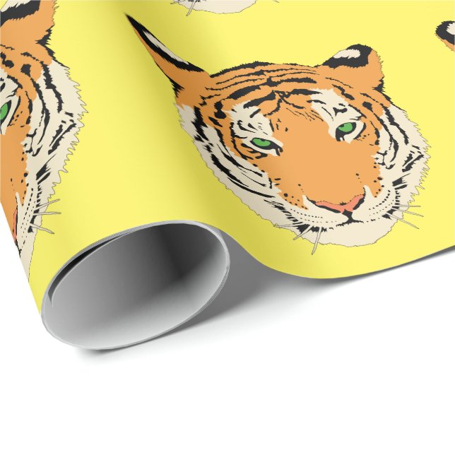 Papper för tiger Wrapping Presentpapper (Rullad Hörn)