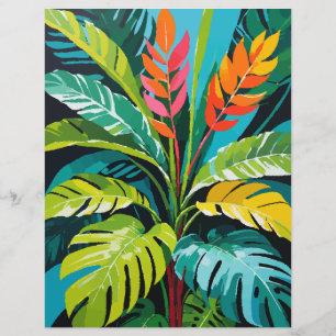 Papper för Tropical Vibes Scrapbook