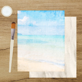 Papper för tryckt Beach-skrapbok