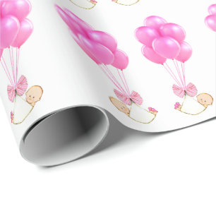 Papper för Tvilling Flicka Gift Wrapping Presentpapper