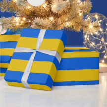 Papper för ukrainsk radbrytning | Flagga Gift Wrap