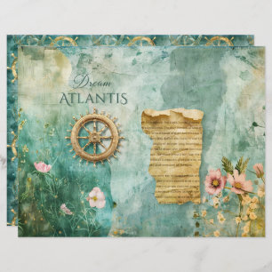 Papper för undervattensskrapbok för havsetiska und