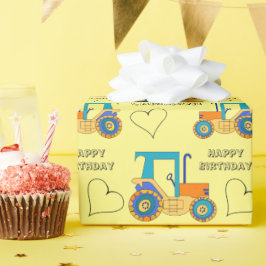 Papper för uppdämning av traktorbågar presentpapper