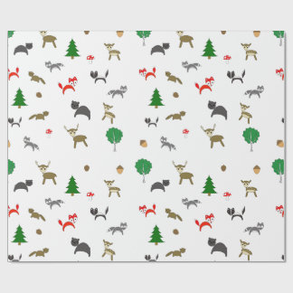 Papper för upphuggning av skogsdjur i Baby Presentpapper