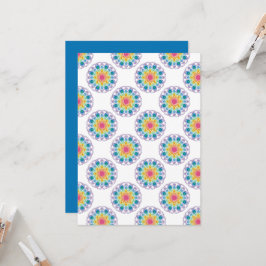 Papper för utskriven regnbågsskrapbok för Blommigt Inbjudningar