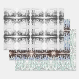 Papper för vattenfärgsåtergång till ramverkseffekt