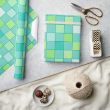 Papper för Vibrant Grönt Mosaic Wrapping