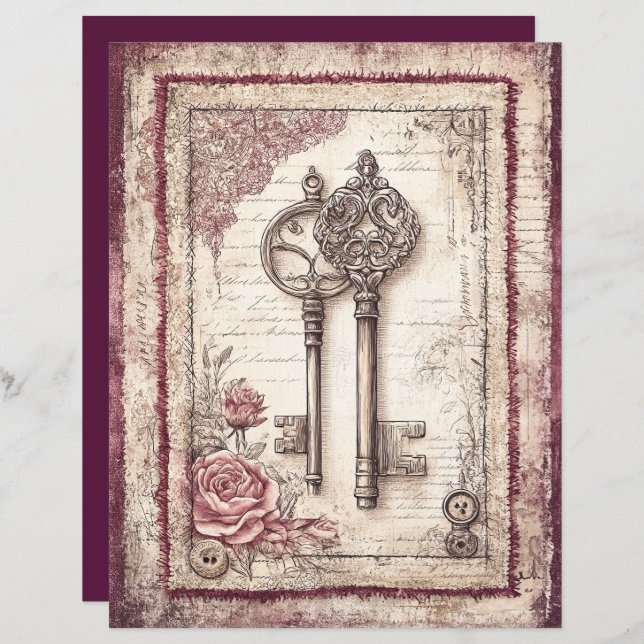 Papper för Victorian & Snöre (Fram/baksida)