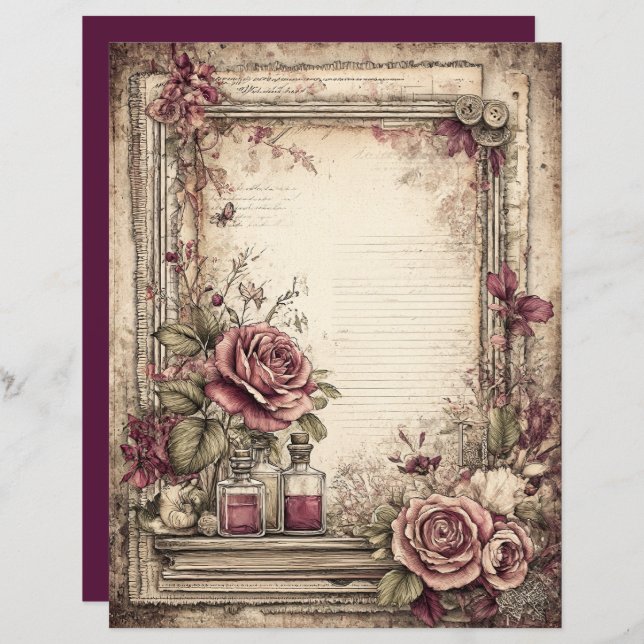 Papper för Victorian & Snöre (Fram/baksida)