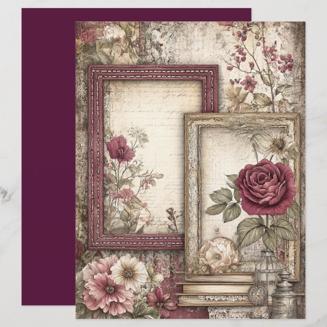 Papper för Victorian & Snöre (Fram/baksida)