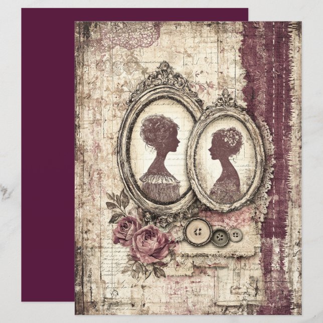 Papper för Victorian & Snöre (Fram/baksida)