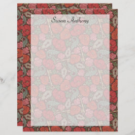 Papper för Victorian Steampunk Old Lock Nyckel Red