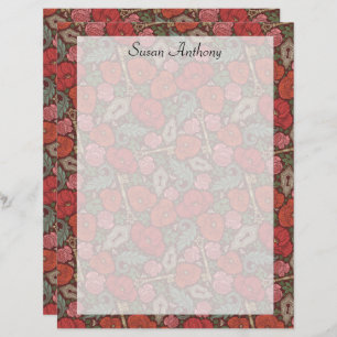 Papper för Victorian Steampunk Old Lock Nyckel Red