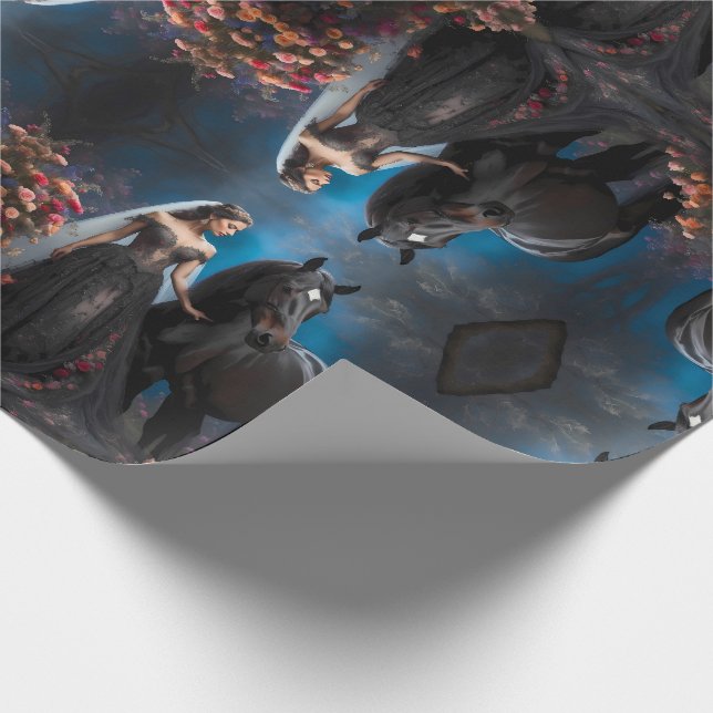 Papper för vilda djur och växter presentpapper (Hörn)