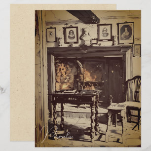 Papper för vintage Köksbrandsskrapor för hushållsd