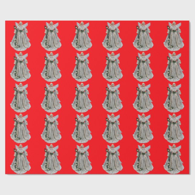 Papper för vitgelrödvitling presentpapper (Platt)