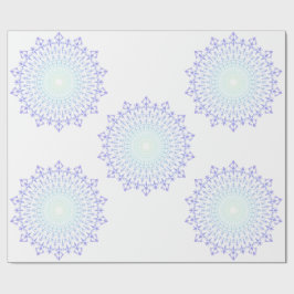 Papper för Wällning av LightGreen-LightPurple Diam Presentpapper