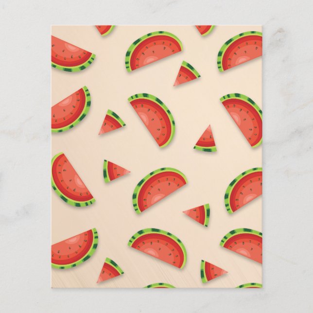 Papper för Watermelon Themon Scrapbook (Framsida)