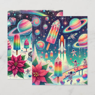 Papper för Whimsique Cosmic Poinsettia-skrapbok