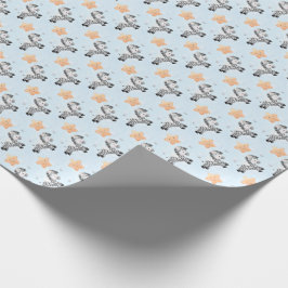 Papper för zebröder och stjärnor presentpapper