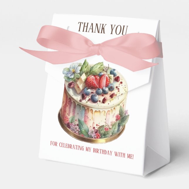 Papper förmånslåda för Behandlat födelsedag Presentaskar (Framsidan Sidan)