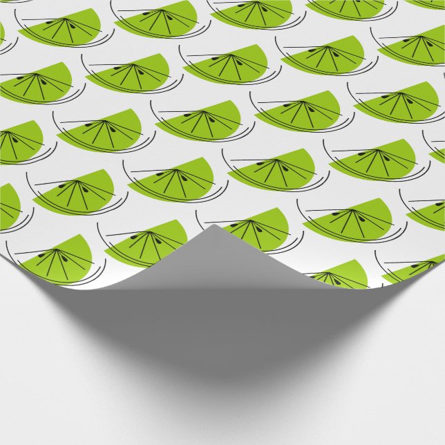 Papper förpackning av Citrus Lime Wrapping Presentpapper (Hörn)
