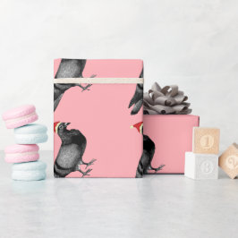 papper förpackning av duva, julomslag presentpapper