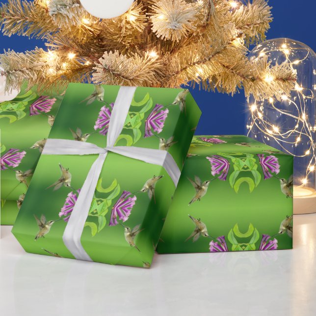 Papper förpackning av Hummingbird mönster Presentpapper (Helgdagar)