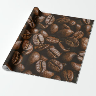 Papper förpackning av kaffebönor struktur mönster presentpapper