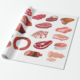 papper förpackning av korv älskare presentpapper