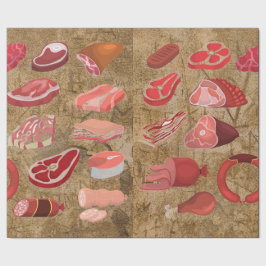 papper förpackning av korv älskare presentpapper