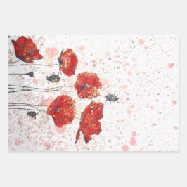 Papper förpackning av vallmo Guld