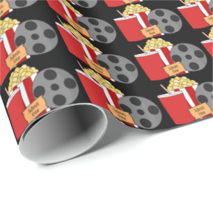 Papper förpackning för filmrulle och snacks presentpapper