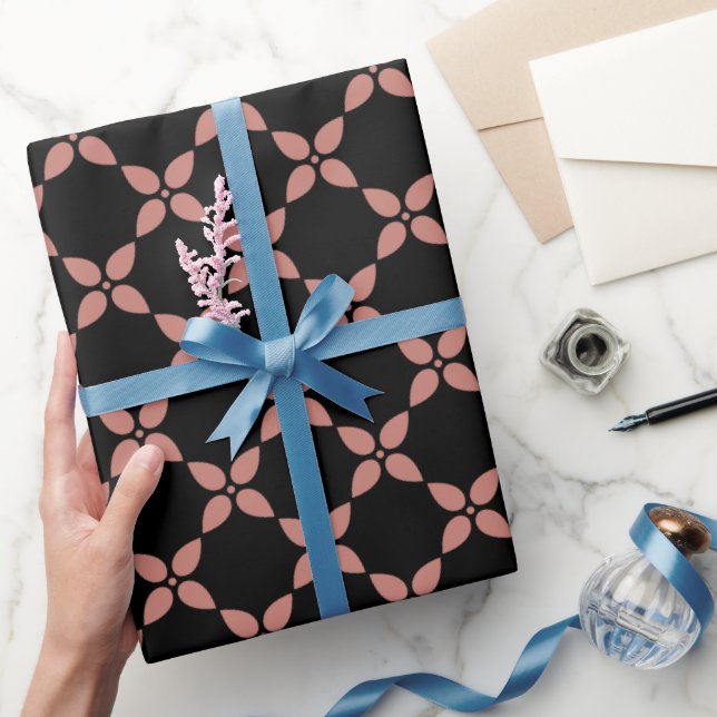 papper förpackning för mönster-gåva från rosa blom presentpapper (Gifting)