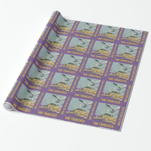 Papper förpackning för San Francisco USA Vintage r Presentpapper
