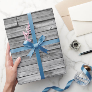 Papper förpackning - viltlevande Barn Wood Presentpapper