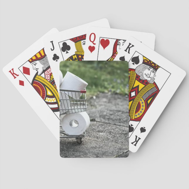 Papper försäljning av Covid Toilet Casinokort (Baksidan)
