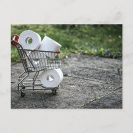 Papper försäljning av Covid Toilet Vykort